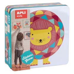 Apli Kids. Игра с наклейками в металлической коробке: лев (8410782145905)