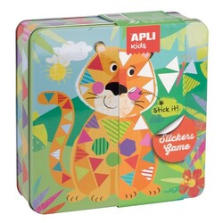Apli Kids. Игра с наклейками в металлической коробке: тигр (8410782152231)
