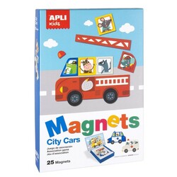 Apli Kids. Комплект магнітів : автомобілі(8410782168638)