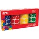 Apli Kids. Набор з 4 рулонів з наклейками різних кольорів, 5428 шт, Геометрія(8410782107538)