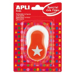 Apli Kids. Дырокол фигурный для бумаги в форме звезды, оранжевый (8410782132981)