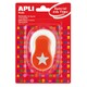 Apli Kids. Дірокол фігурний для паперу у формі зірки, помаранчевий(8410782132981)