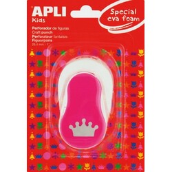 Apli Kids. Дірокол фігурний для паперу у формі корони, рожевий(8410782133001)