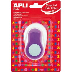 Apli Kids. Дірокол фігурний для паперу круглий, фіолетовий(8410782133018)