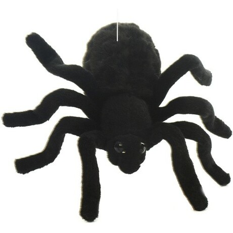 Hansa.Павук Чорний тарантул, 19 см, реалістична м'яка іграшка(4806021947296)