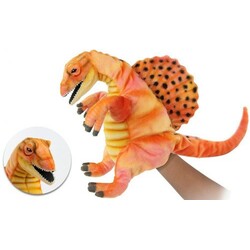 Hansa. Спинозавр (Оранжевый), игрушка на руку, 42 см, реалистичная мягкая игрушка (4806021977538)