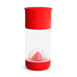 Munchkin. Пляшка для води і напоїв Miracle 360 з инфузером, 414 мл червона(5019090112093)