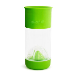 Munchkin. Пляшка для води і напоїв Miracle 360 з инфузером, 414 мл зелена(2900990772940)