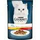 Gourmet. Влажный корм для кошек Purina Perle Duo с курицей и говядиной мини филе в подливке 85 г (76