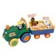 Kiddieland. Іграшка на колесах трактор з трейлером(на колесах, світло, озвучення укр. яз.) (024753)