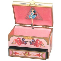 Trousselier.Музыкальная шкатулка Розовая с фигуркой балерины (3457010351030)