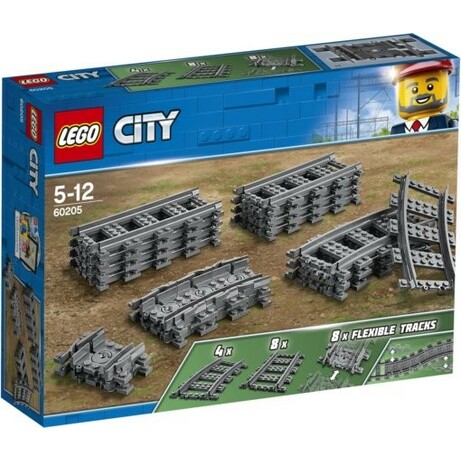 Lego. Конструктор Рельсы 20 деталей (60205)
