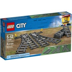 Lego. Конструктор Рельсы и стрелки 8 деталей (60238)