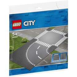 Lego. Конструктор Поворот і перехрестя 2 деталей(60237)