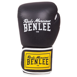 Benlee Rocky Marciano. Перчатки боксерские TOUGH 10oz /Кожа /черные (4251522312812)