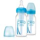 Dr. Brown's. Детская бутылочка для кормления с узким горлышком, 120 мл, голубой, 2 шт. в уп (SB42405