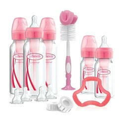 Dr. Brown's. Подарочный стартовый набор для новорожденного Options+, цвет розовый (SB05305-ESX)