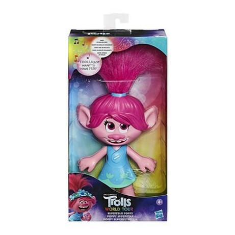 Hasbro. Фигурка Trolls S2 Мировой тур Розочка-суперзвезда со звуковым эффектом (5010993681365)