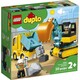 Lego. Конструктор  Вантажівка і гусеничний екскаватор 20 деталей(10931)