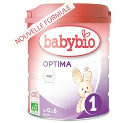 BABYBIO. Органічна суміш з коров'ячого молока BabyBio Optima - 1 до 6 мес 800 г(3288131580319)
