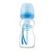 Dr. Brown's. Дитяча пляшка для годування з широкою шийкою, 270 мл Блакитної(WB91405 - ESX)