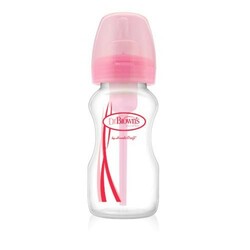 Dr. Brown's. Дитяча пляшка для годування з широкою шийкою, 270 мл Рожевий(WB91305 - ESX)