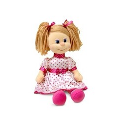 Lava. Мягкая игрушка Кукла Ляля в шелковом платье (22 см, музыкальная) (LF869C)