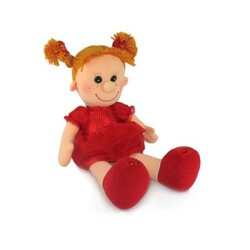Lava. Мягкая игрушка Кукла Майа в красном платье (28 см, музыкальная) (LA8575F)